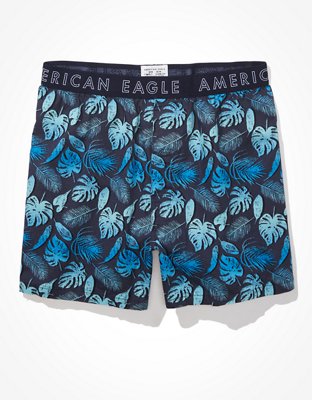 Мужские брюки American Eagle AEO Palm Print Stretch Boxer Short — фото 3