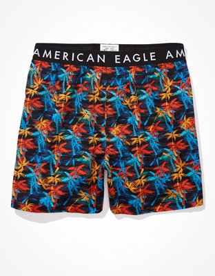 Мужские брюки American Eagle AEO Neon Palm Trees Stretch Boxer Short — фото 3