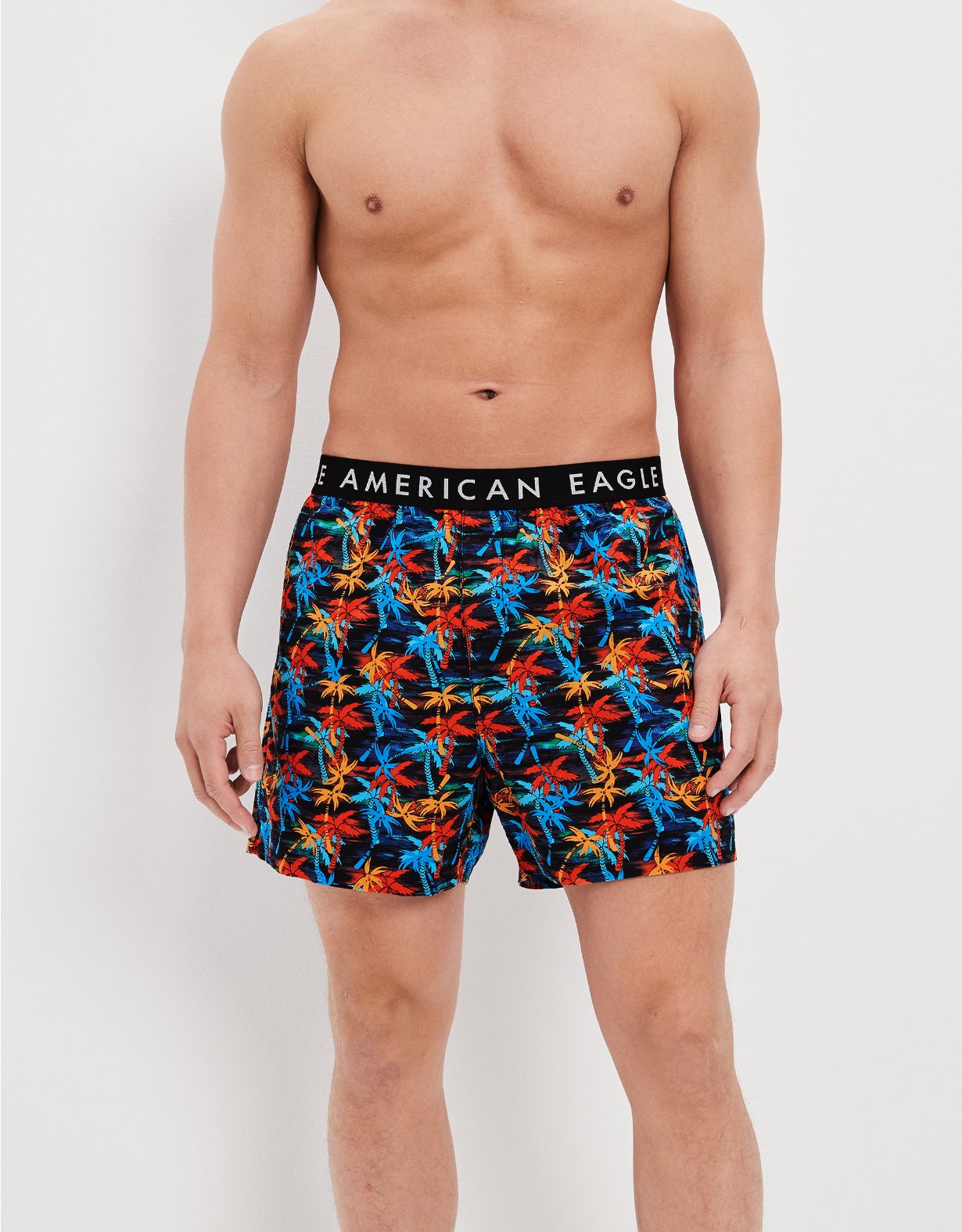 AEO Neon Palm Trees Stretch Boxer Short