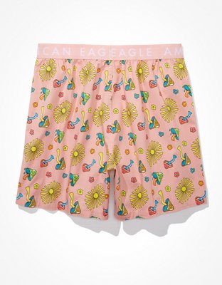 Мужские брюки American Eagle AEO Mushrooms Hearts Stretch Boxer Short — фото 4