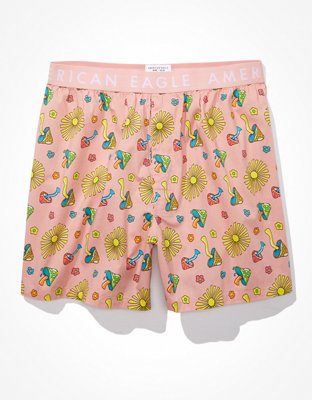 Мужские брюки American Eagle AEO Mushrooms Hearts Stretch Boxer Short — фото 3