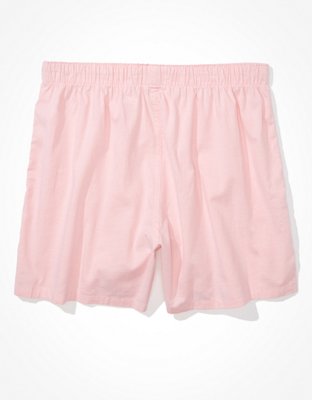 Мужские брюки American Eagle AEO Plaid Stretch Oxford Boxer Short — фото 4