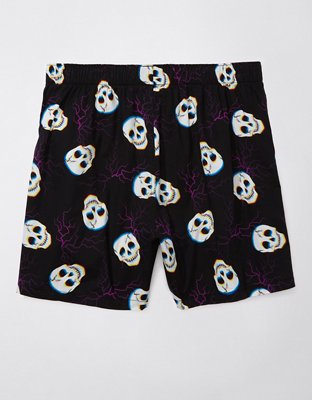 Мужские брюки American Eagle AEO Lightning Skeleton Stretch Boxer Short — фото 3
