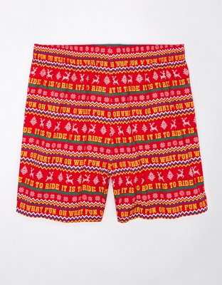 AEO Jingle Bells Print Stretch Boxer Short