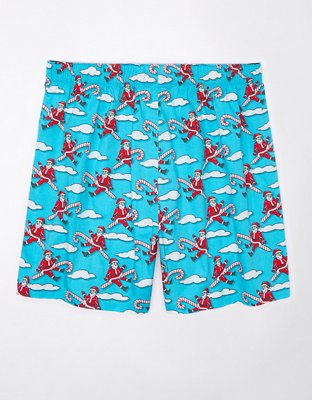Мужские брюки American Eagle AEO Santa Sky Stretch Boxer Short — фото 3