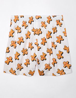 Мужские брюки American Eagle AEO Gingerbread Men Stretch Pocket Boxer Short — фото 3