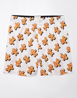 AEO Gingerbread Men Stretch Pocket Boxer Short