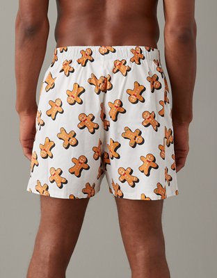 AEO Gingerbread Men Stretch Pocket Boxer Short