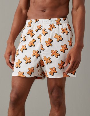 AEO Gingerbread Men Stretch Pocket Boxer Short