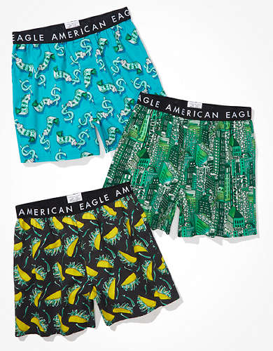 AEO Graphic Stretch Boxer Short 3-Pack