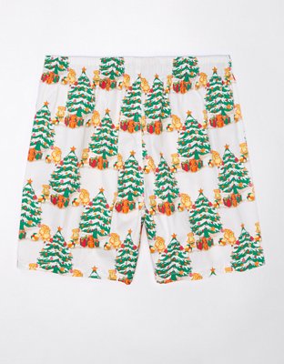 Мужские брюки American Eagle AEO Christmas Tree Bears Stretch Boxer Short — фото 3