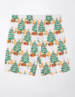 AEO Christmas Tree Bears Stretch Boxer Short