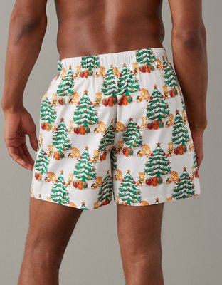 AEO Christmas Tree Bears Stretch Boxer Short