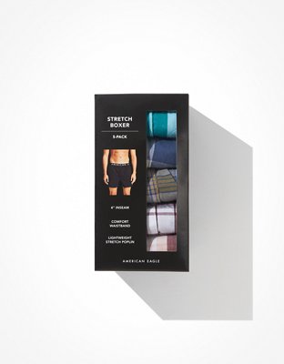 AEO Plaid Stretch Boxer Short 5-Pack