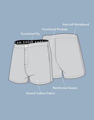 Мужские брюки American Eagle AEO Christmas Candy Stretch Pocket Boxer Short — фото 2