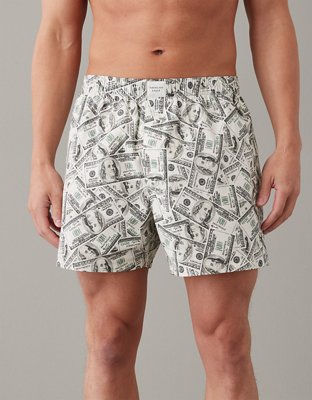 American Eagle Outfitters Black Regular Fit Printed Boxers