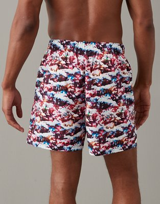 AEO Christmas Tree Snow Stretch Boxer Short