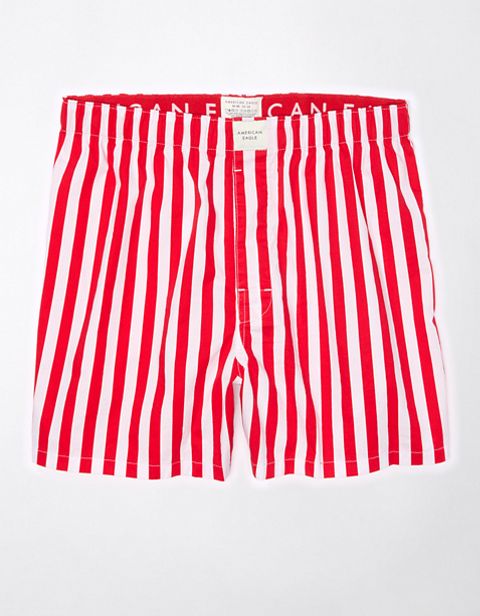 Мужские брюки American Eagle AEO Christmas Stripes Stretch Boxer Short