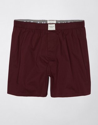 Buy American Eagle Men Burgundy X-mas Lights Stretch Boxer Short online