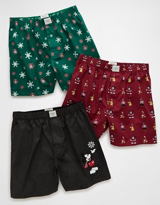 AEO Men's Disney Holiday Stretch Boxer Short 3-Pack