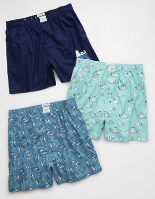 AEO Men's Peanuts Stretch Boxer Short 3-Pack