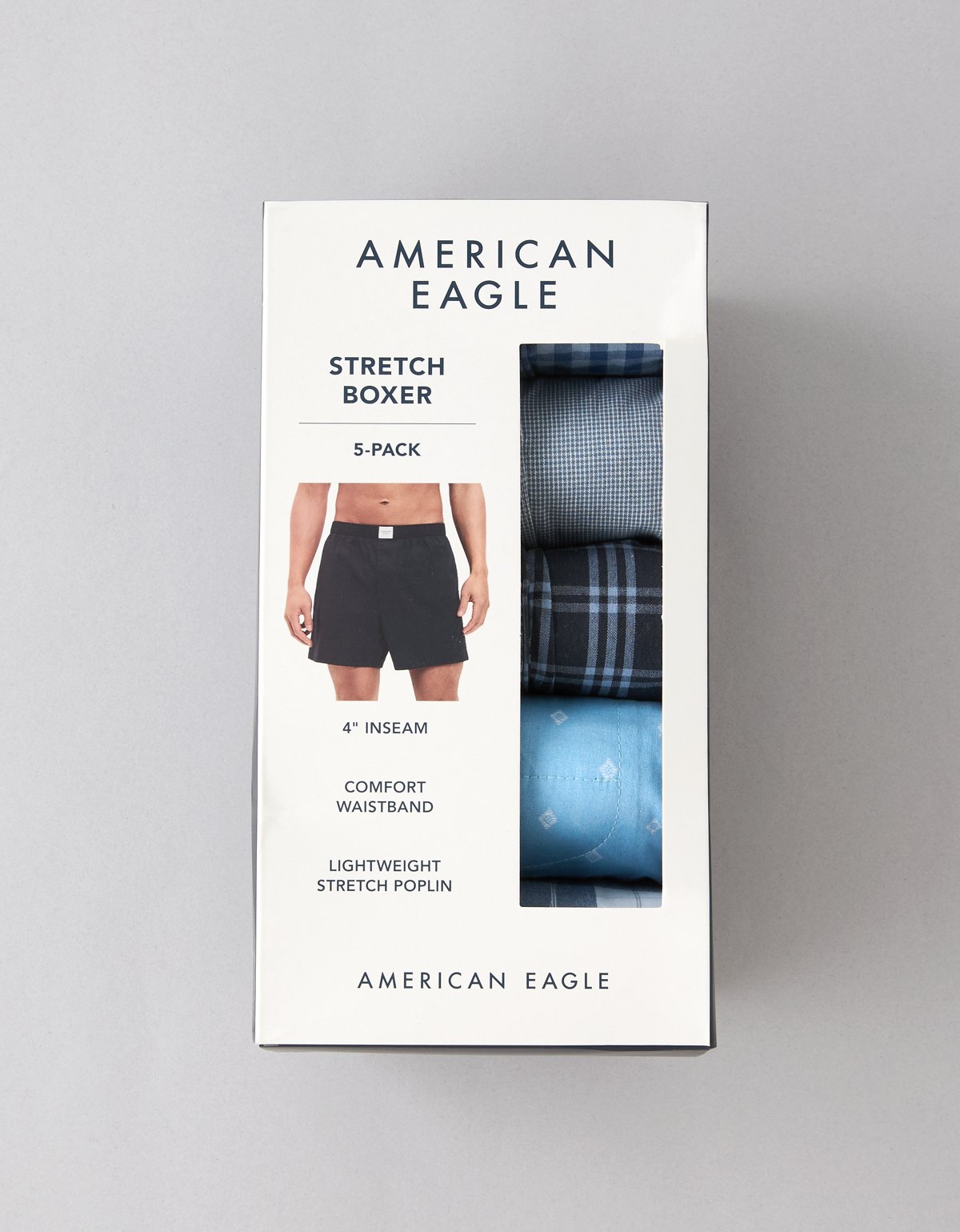AEO Men's Stretch Boxer Short 5-Pack - image 2