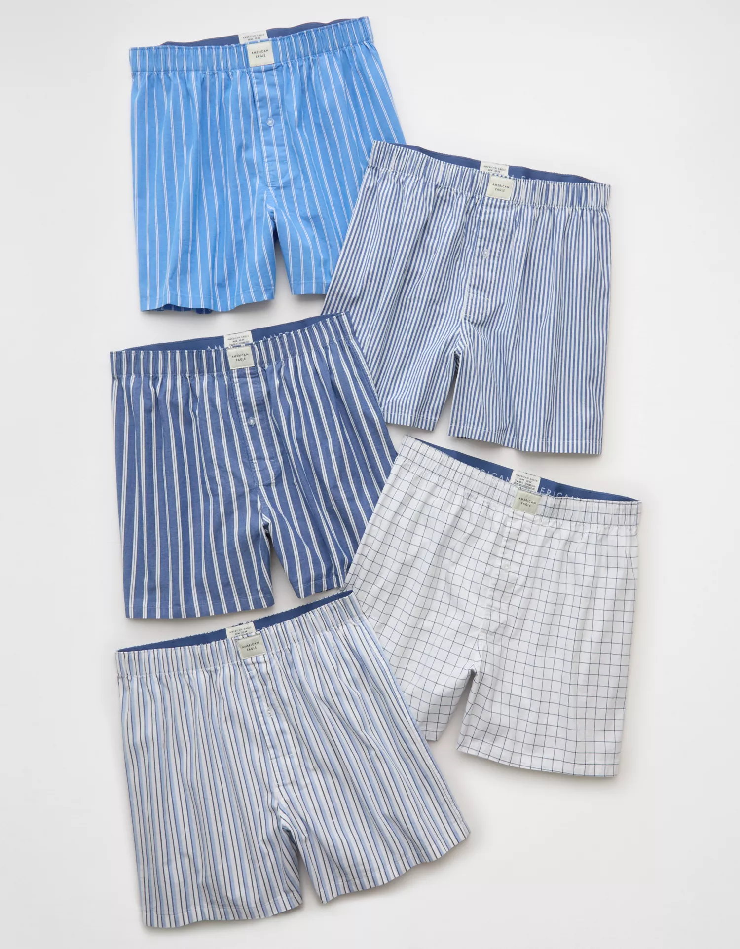 AEO Men's Stretch Boxer Short 5-Pack