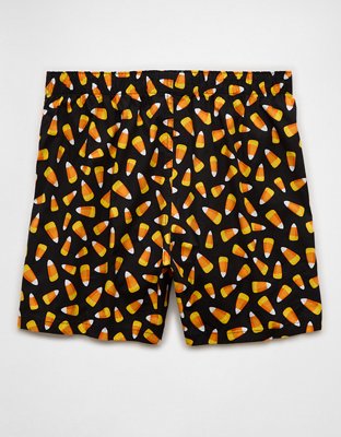 AEO Men's Candy Corn Halloween Stretch Boxer Short