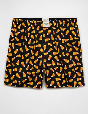 AEO Men's Candy Corn Halloween Stretch Boxer Short