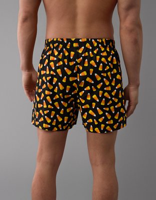 AEO Men's Candy Corn Halloween Stretch Boxer Short