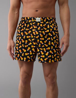 AEO Men's Candy Corn Halloween Stretch Boxer Short