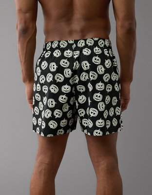 AEO Men's Pumpkin Glow-In-The-Dark Halloween Stretch Boxer Short