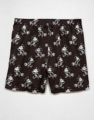 Мужские брюки American Eagle AEO Men's Mickey Mouse Skeleton Halloween Stretch Boxer Short — фото 4