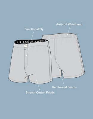 Мужские брюки American Eagle AEO Men's Mickey Mouse Skeleton Halloween Stretch Boxer Short — фото 3