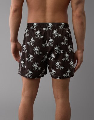 AEO Men's Mickey Mouse Skeleton Halloween Stretch Boxer Short