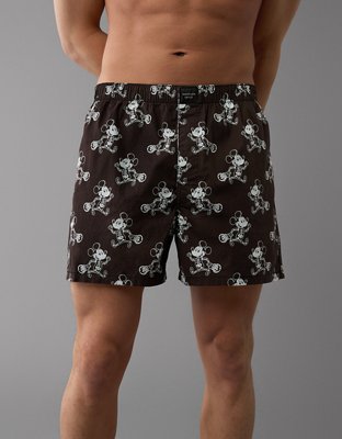 AEO Men's Mickey Mouse Skeleton Halloween Stretch Boxer Short