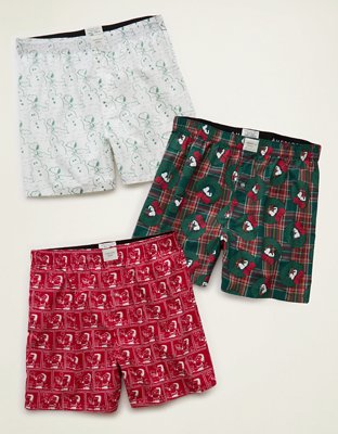 AEO Men's Snoopy Stretch Cotton Boxer Short 3-Pack