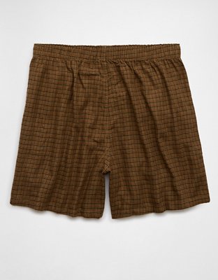 AEO Men's Houndstooth Flannel Pocket Boxer Short