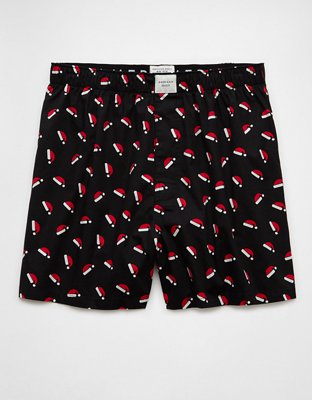 AEO Men's Santa Hats Stretch Boxer Short