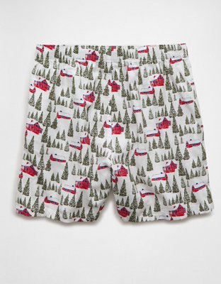 Мужские брюки American Eagle AEO Winter Farm Flannel Pocket Boxer Short — фото 3