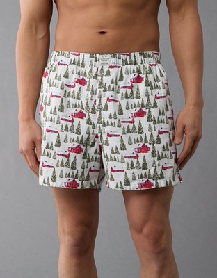 AEO Winter Farm Flannel Pocket Boxer Short