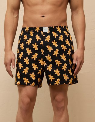 AEO Men's Gingerbread Stretch Boxer Short