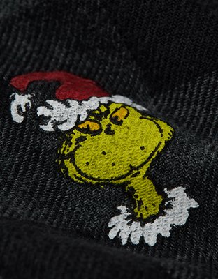 Мужские брюки American Eagle AEO Grinch Santa Flannel Pocket Boxer Short — фото 2