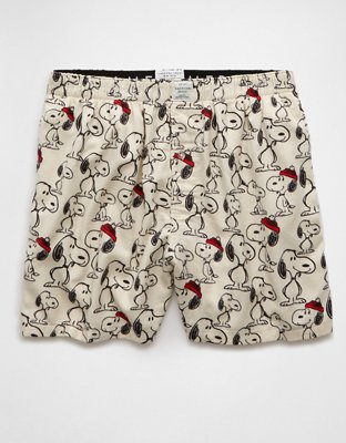 AEO Snoopy Flannel Pocket Boxer Short