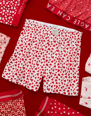 AEO Men´s Valentine´s Day Hearts Stretch Boxer...