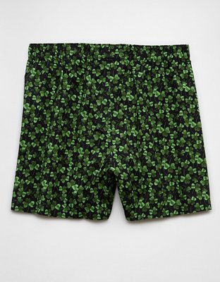 AEO Men's St. Patrick's Day Clovers Stretch Boxer Short