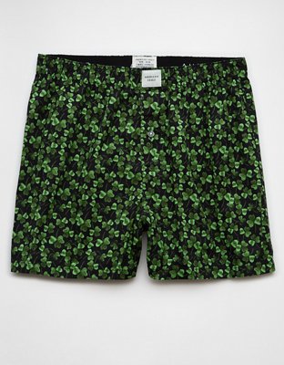 AEO Men's St. Patrick's Day Clovers Stretch Boxer Short