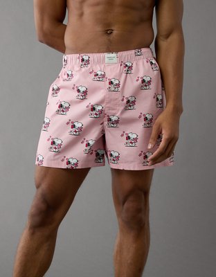 AEO Men's Valentine's Day Snoopy Stretch Boxer Short | American Eagle