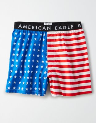 Product  AEO Stars Stripes Stretch Boxer Short Men's Bright Cobalt XS