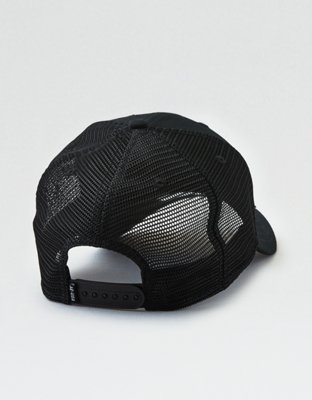 Мужские головные уборы American Eagle AEO Black Trucker Hat — фото 3